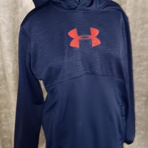 Under Armour Navy Hoodie with Red Logo